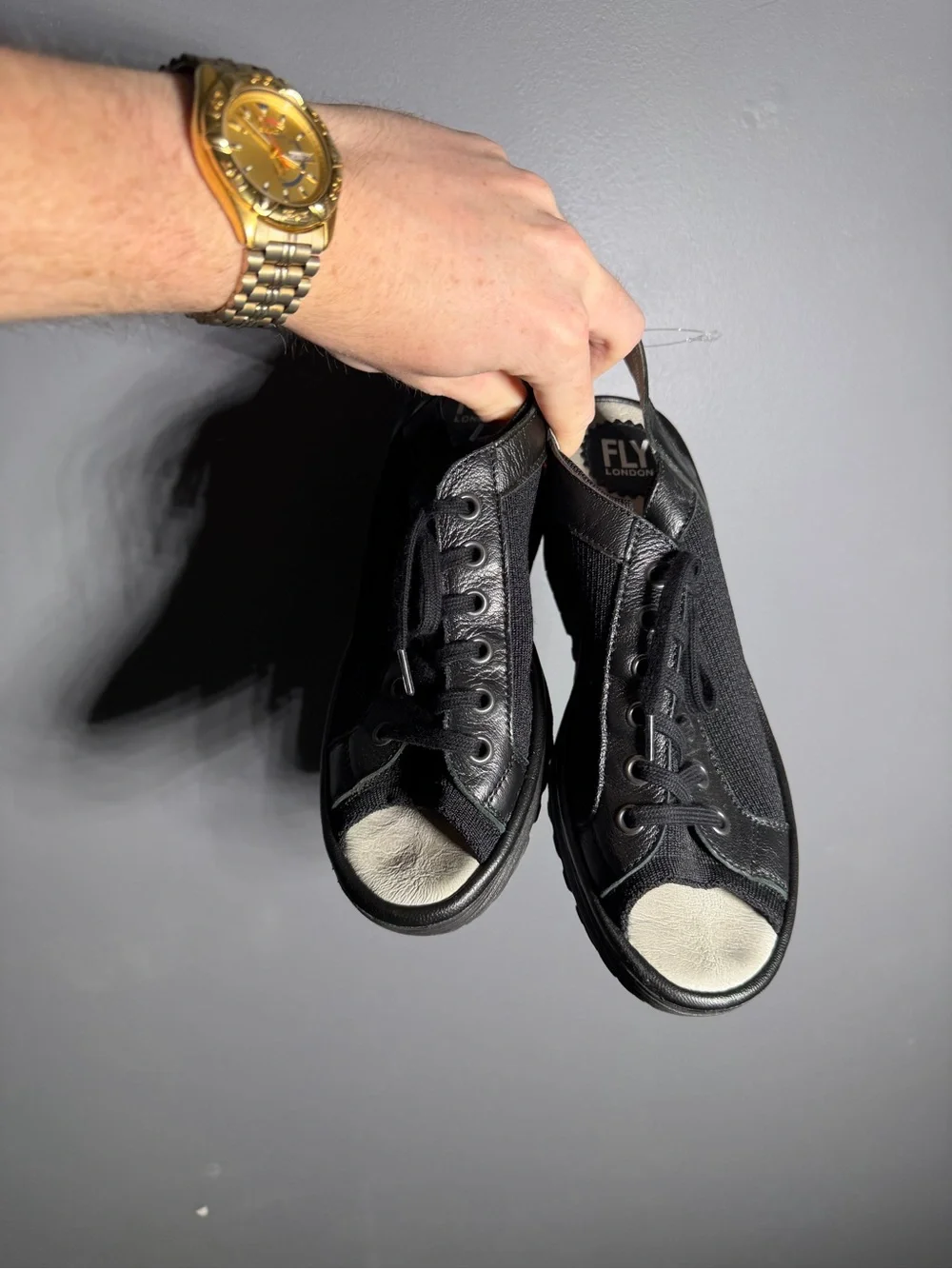 Fly London Yedu Lace Up Wedge Sandals Size EU 39